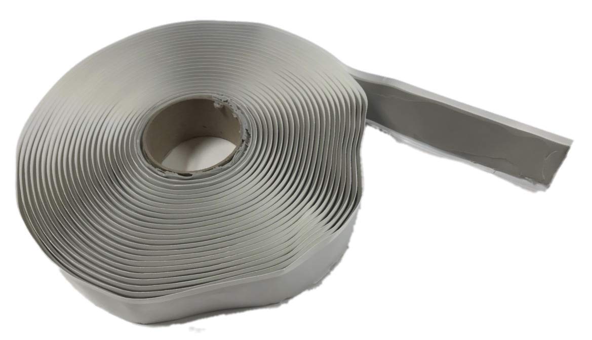 Colormetrics Gray Putty Tape Single Roll Butyl Tape 1/8 x 1 x 30 Tape