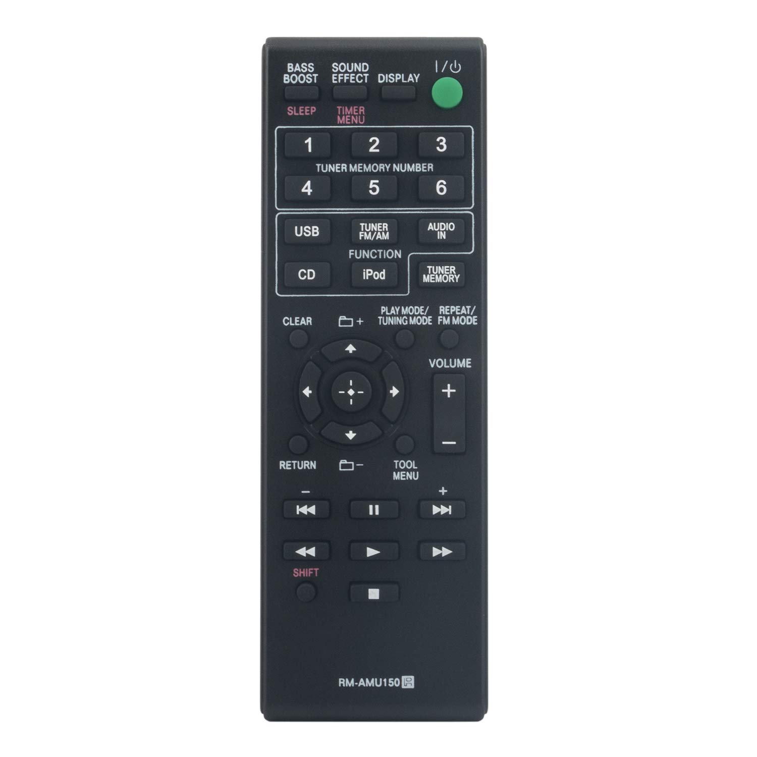 VINABTY RM-AMU150 Remote Control replacement fit for Sony CMT-V10ip Stereo System