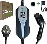 30 Feet Level 2 Primecom Electric Vehicle (EV) Charger (220/240V, 32Amp/40Amp) 32 and 40 Amp 6-50P. 10-50P & 14-50P (10-50P, 32 Amp) for Tesla