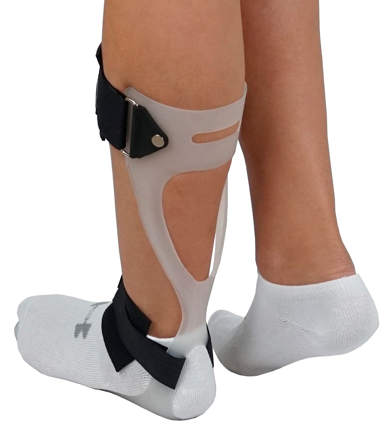 ORTONYX Ankle-Foot Orthosis Swedish AFO Foot Drop Support Brace - Left Large White