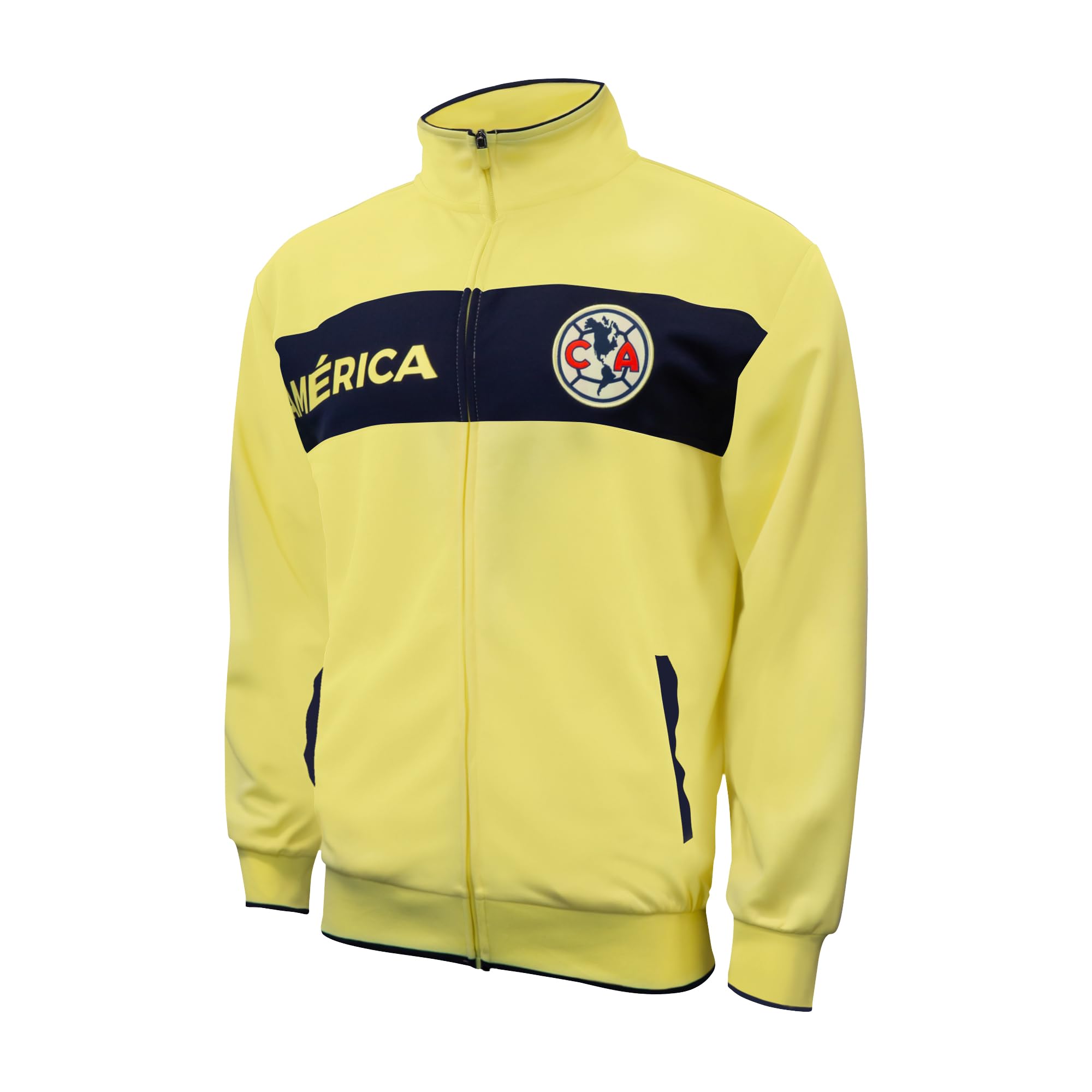 Icon Sports Officially Licensed Club América Soccer Track Jacket - Unisex Adult - CA52TJ Yellow M Image