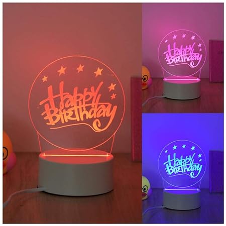 Geburtstagsgeschenk LED Nachtlicht 3D Illusion Lampe Kinder Nachtlampe