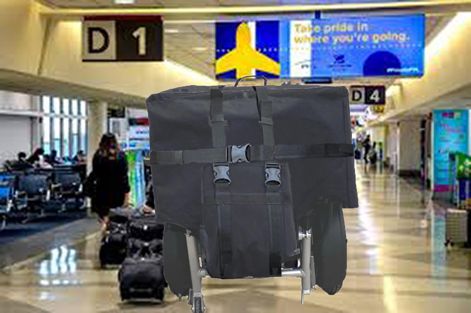 Wheelchair Cover Suitable for Folding Electric Chair -by Seal Products