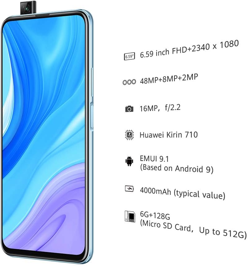HUAWEI P Smart Pro – 128GB Smartphone with 6.59″ Ultra FullView Display ...