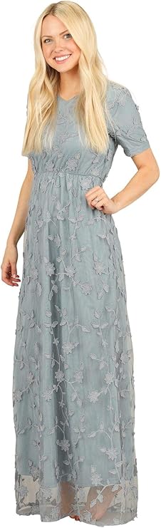 dusty blue dress amazon