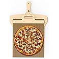ASHNAEEM Premium Sliding Pizza Peel | Non-Stick Pizza Spatula Paddle with Wooden Handle | Smart Pizza Slider for Indoor & Outdoor Ovens | Large 19.68" x 11.81" Pizza Board