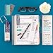 Erin Condren Woven Wonder Bundle: Snap - in Dashboard, Stylized Sticky Notepad, Mini Snap - in Bookmarks, Designer Dual Tip Markers with Fine and Medium Tips
