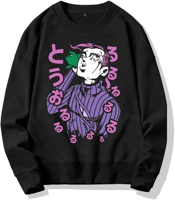 Amazon ジョジョの奇妙な冒険 キャラクター パーカー 男性女性 セーター スウェットシャツ ドッピオ スポーツとパーティーのパーカーのための長袖 トレーナー パーカー 通販