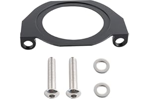 StarTechAuto Front Crank Seal Serpentine Belt Guard Plate Billet Aluminum Protection Cover Compatible with BMW 335i 528i 135i X1 X3 X5 N54 N55 N52 S55 Engines Black Replacement Accessory​