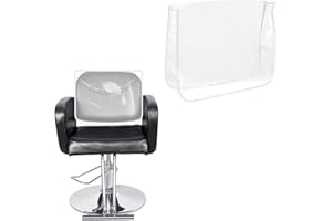 uxcell Salon Chair Cover, 20" x 16" x 5" Clear Plastic Chair Back Cover Protectors Waterproof Seat Slipcovers for Most Standa