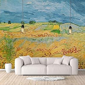 Wall Murals for Bedroom Starry Night by Van Gogh Famous Paintings Large Removable Wallpaper Peel and Stick Wall Stickers - 66x96 inches