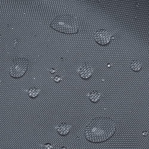 Waterproof Fabric by the Metre 5m x 160cm - Water Resistant Outdoor Fabrics Ideal for Furniture Cushions Outdoor Covers Garden Accessories and Sewing Projects Graphite Oeko-Tex