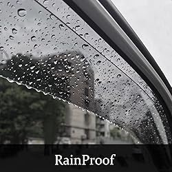 Wensdy 4Pcs Side Window Deflector Visor Rain Guard