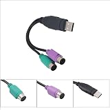 TanQY PS2 to USB Adapter for Keyboard & Mouse KVM Switch Built-in IC Purple view 3