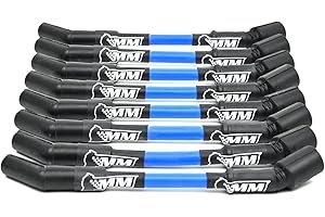 Michigan Motorsports LS Spark Plug Wire Set 10mm Performance Wires - Fits LS1 LS2 LS3 L99 L76 L77 Camaro Firebird Corvette (Blue)