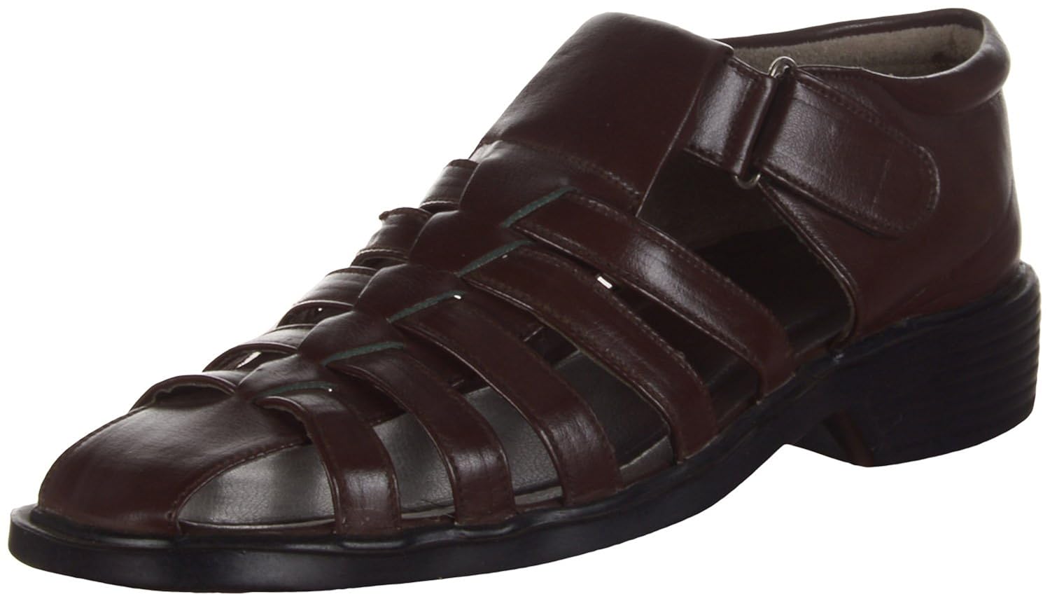 kolapuri centre men's faux fur ethnic sandals