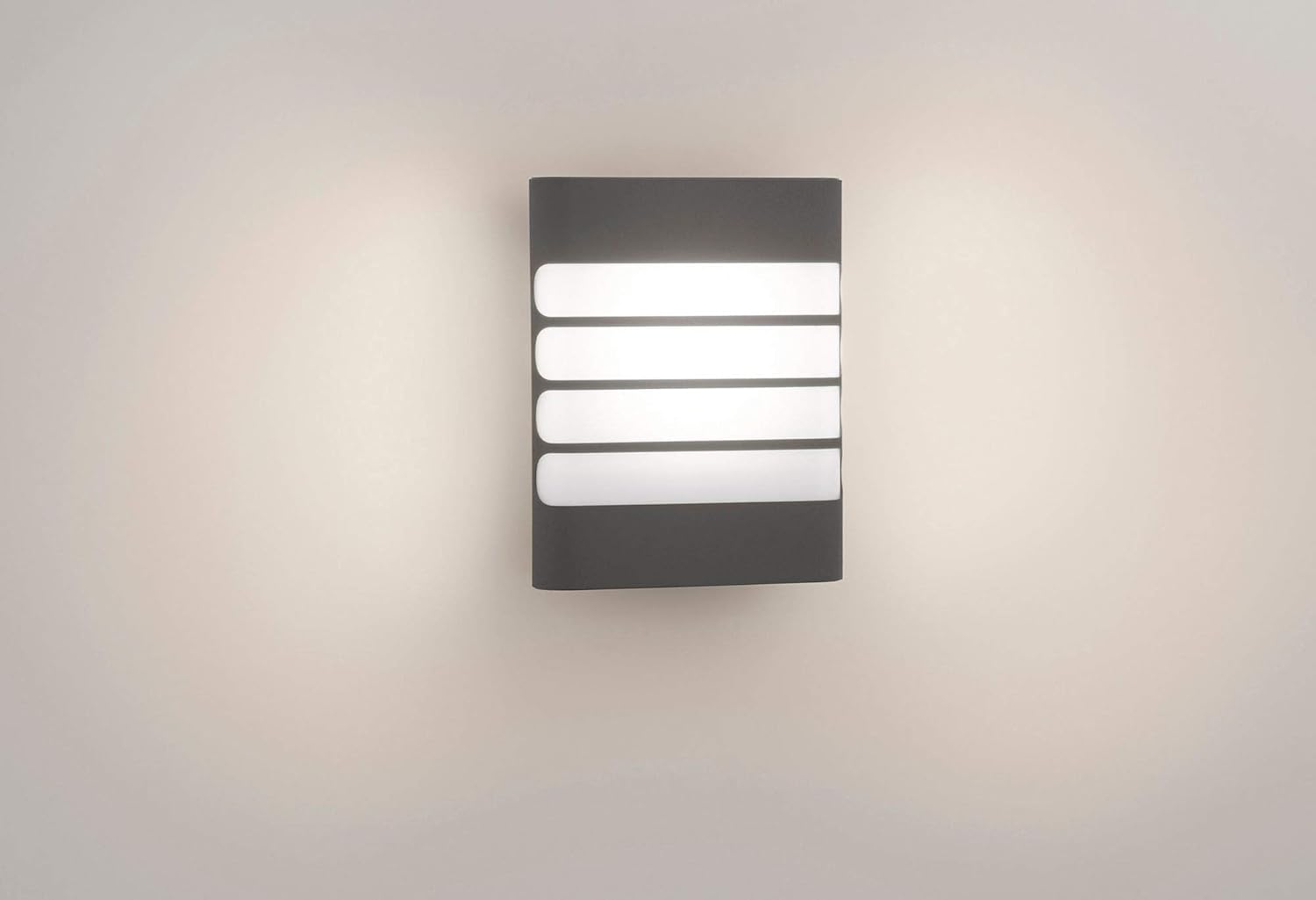 Philips Raccoon LED Outdoor Wall Light, 4W, 450 lm, 2,700 K Warm White Light, IP44 Weather-resistant, Built-in LED, Durable - Image 4