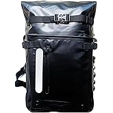 Myradixu Black 30L Waterproof Backpack - Roll Top Dry Bag for Kayaking, Hiking, Fishing | Floating & Submersible Outdoor Gear