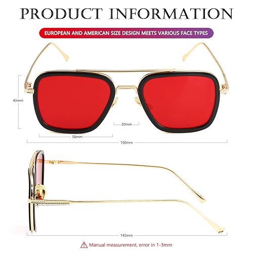 Tony Stark Edith Glasses Iron Man Glasses Name AIEYEZO Tony