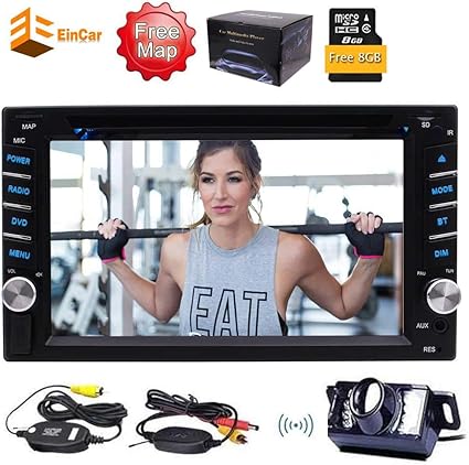 Amazon 車のデッキオーディオヘッドユニット ワイヤレスバックミラーカメラdvd Cd Mp3 Mp4 Usb Sd ラジオ Bt ステレオ オーディオgpsナビゲーションsupprotステアリングホイールコントロールとダッシュカーdvdプレーヤーで6 2 2din Lcd Tft ポータブルナビ