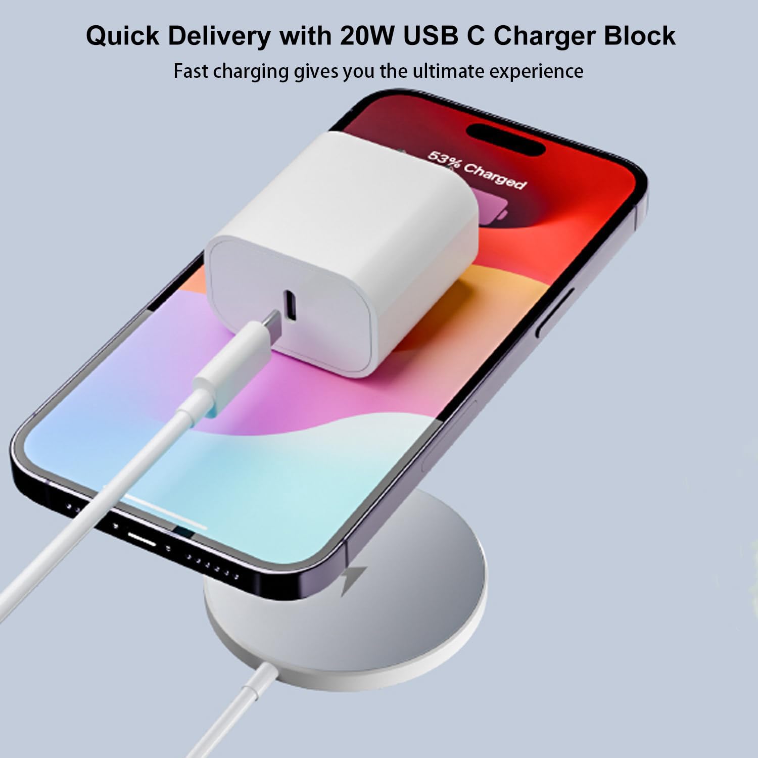 Magnetic Wireless Charger Fast Apple Mag-Safe Charger for iPhone 16 Pro Max/16 Pro/iPhone 15Pro Max/15 Plus/14/13/12/AirPods 3/2/Pro/Pro 2 Magnet Charging Pad Mag Safe Chargerwith Dual Charging Ports