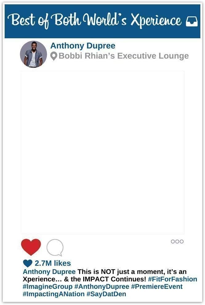 Social Media Selfie Frame Poster