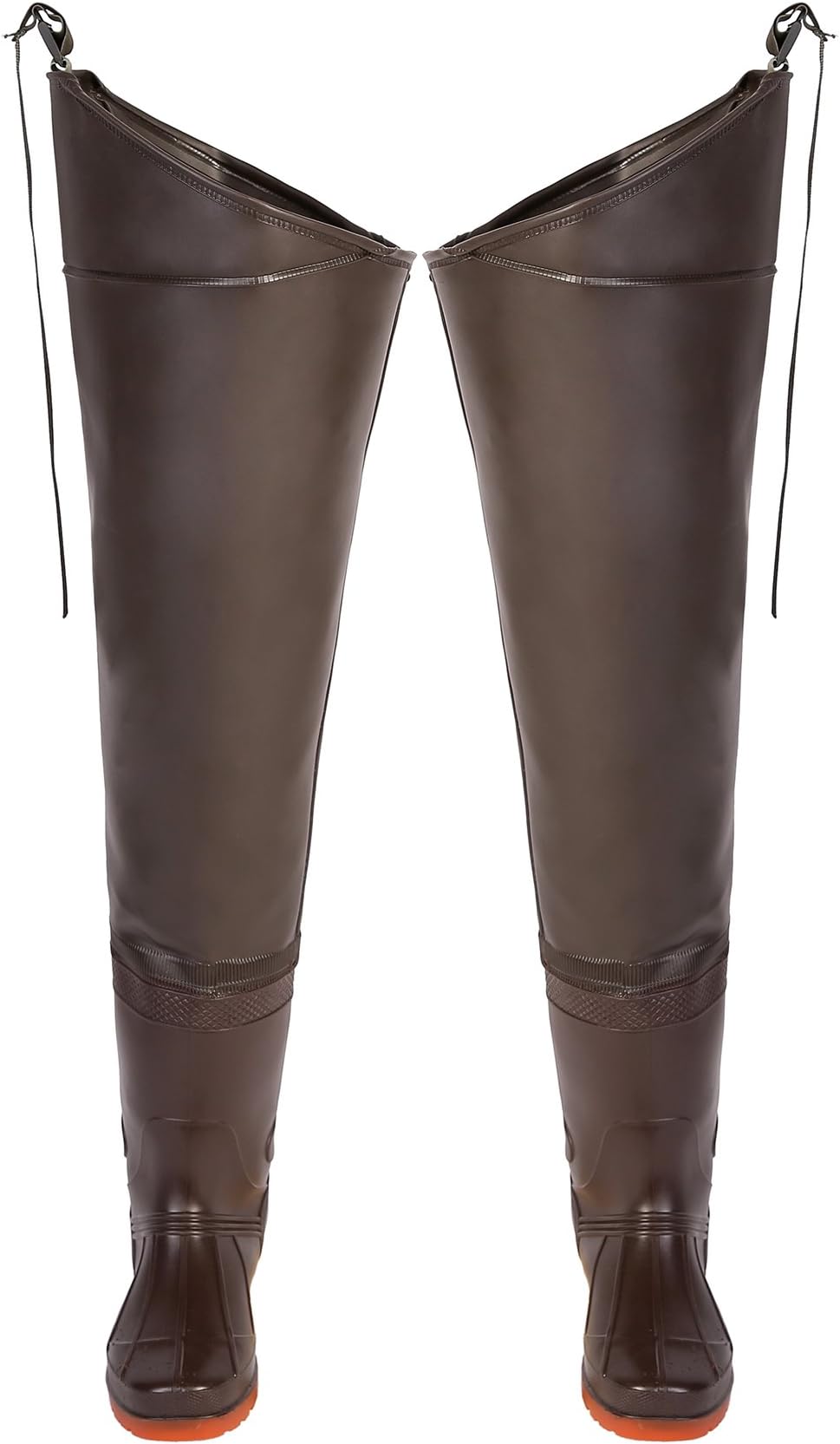 Ouzong Fishing Hunting 2-Ply PVC/Nylon Waterproof Hip Waders