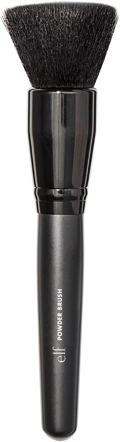 e.l.f. Powder Brush Vegan Cruelty-Free Makeup Brush for Powder Blush Sculpted