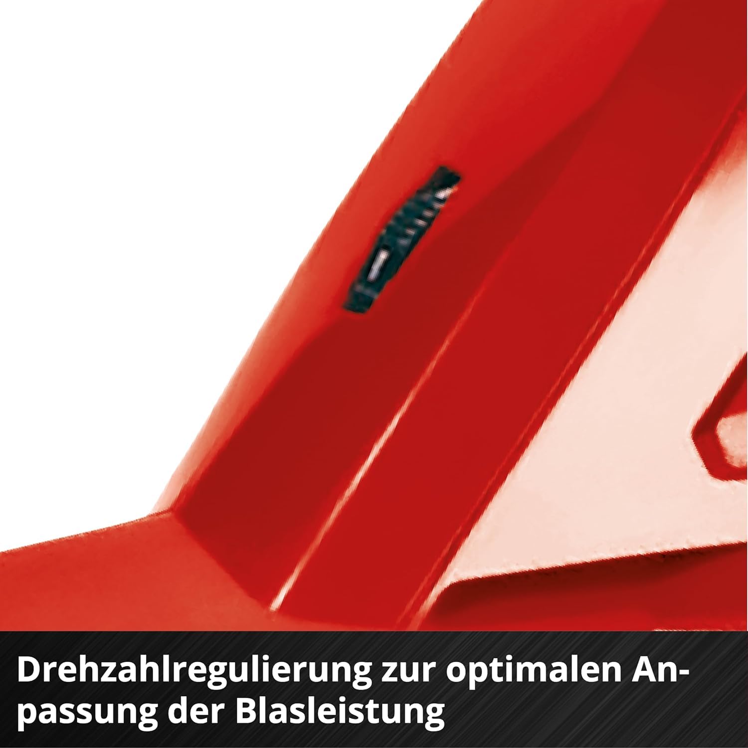 Einhell Akku-Laubbläser GC-CL 18 Li E Solo Power X-Change (18 V, 210 km/h Luftgeschwindigkeit, leicht u. leistungsstark, Drehzahlregelung, Softgrip, ohne Akku) Rot/Schwarz 8