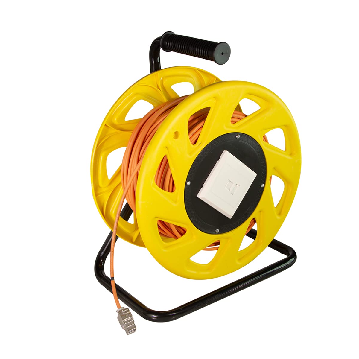 Logilink CQ5090S Network Cable Reel CAT7A S/FTP RJ45 Keystone Jacks 1200 MHz 90 m Orange