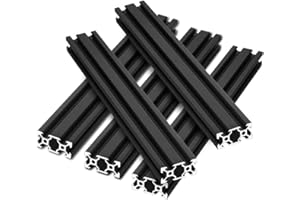 IXGNIJ 5pcs 1000mm V Slot 2040 Aluminum Extrusion European Standard Anodized Linear Rail for 3D Printer Parts and CNC DIY Black(1000mm)