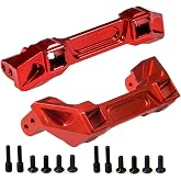 Aluminum Alloy Front Rear Bumper Mount for 1/10 RC TRX-4 Crawler Car(Red)