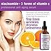 Natural Niacinamide Vitamin B w/Vitamin C & Hyaluronic Acid | Ultimate Strength Anti-Aging Serum for Face | May Help Smooth Appearance of Fine Lines & Wrinkles & Brighten