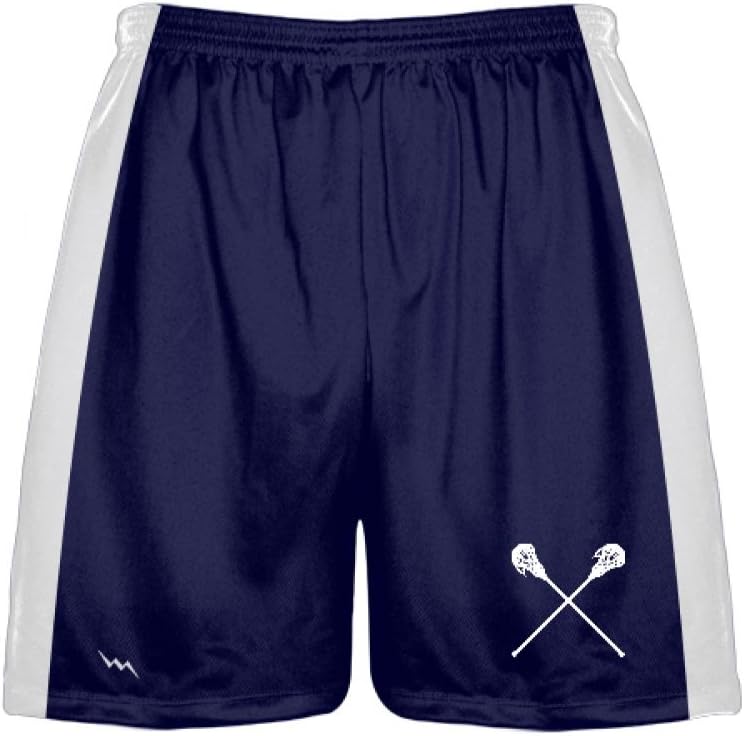 LightningWear Youth Navy Blue Lacrosse Shorts, Youth Youth, Navy Blue