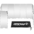 REDCAMP Folding Outdoor Stove Windscreen, 12 Plates Aluminum Camping Stove Windshield with Carrying bag, Lightweight Butane Burner Windshield