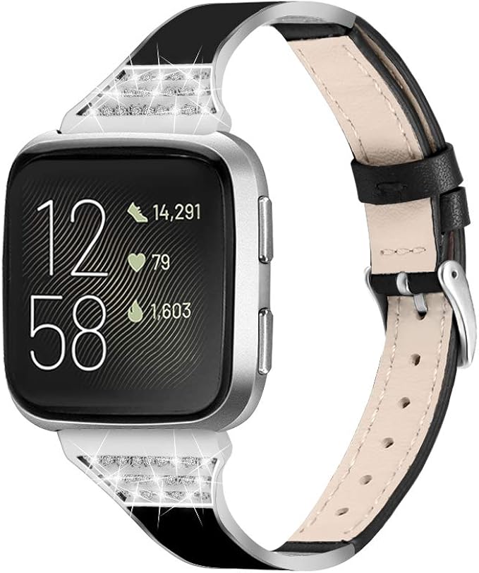 Bracelet Silicone Pour Fitbit Sense/Versa 3 – Fin, Respirant, Confortable – Taille Petite (poignet 159-210 Mm) – Blanc – Imperméable