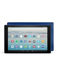 Fire HD 10 Tablet with Alexa Hands-Free, 10.1" 1080p Full HD Display, 32 GB, Marine Blue - with Special Offers