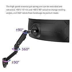 BEWISER Heavy Duty Ultrawide Monitor Arm Wall