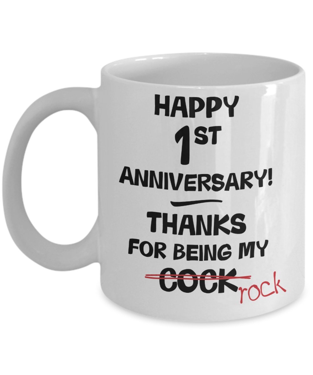 1st Wedding Anniversary Gift Mug For Him Novelty Idea Funny Joke Gag 11oz Cup Husband Present 1 One Year Married First Year Anniversary Coffee Mug 11oz Buy Online In