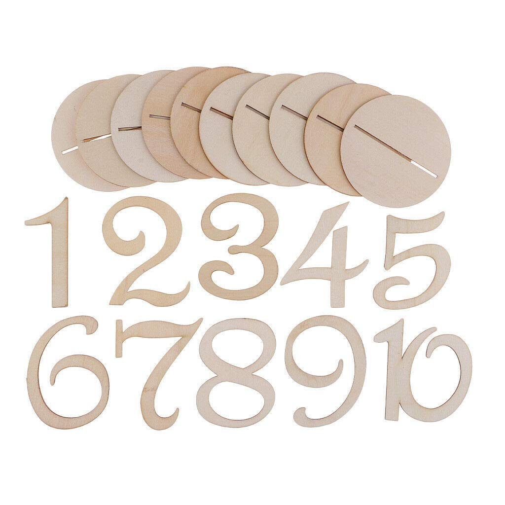 Wooden Table Numbers Decorating Wedding Number Board with