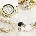 Cokoo Fashion Style Pearl Chain Bracelet Women's Fashion Wrap Wrist Watch White