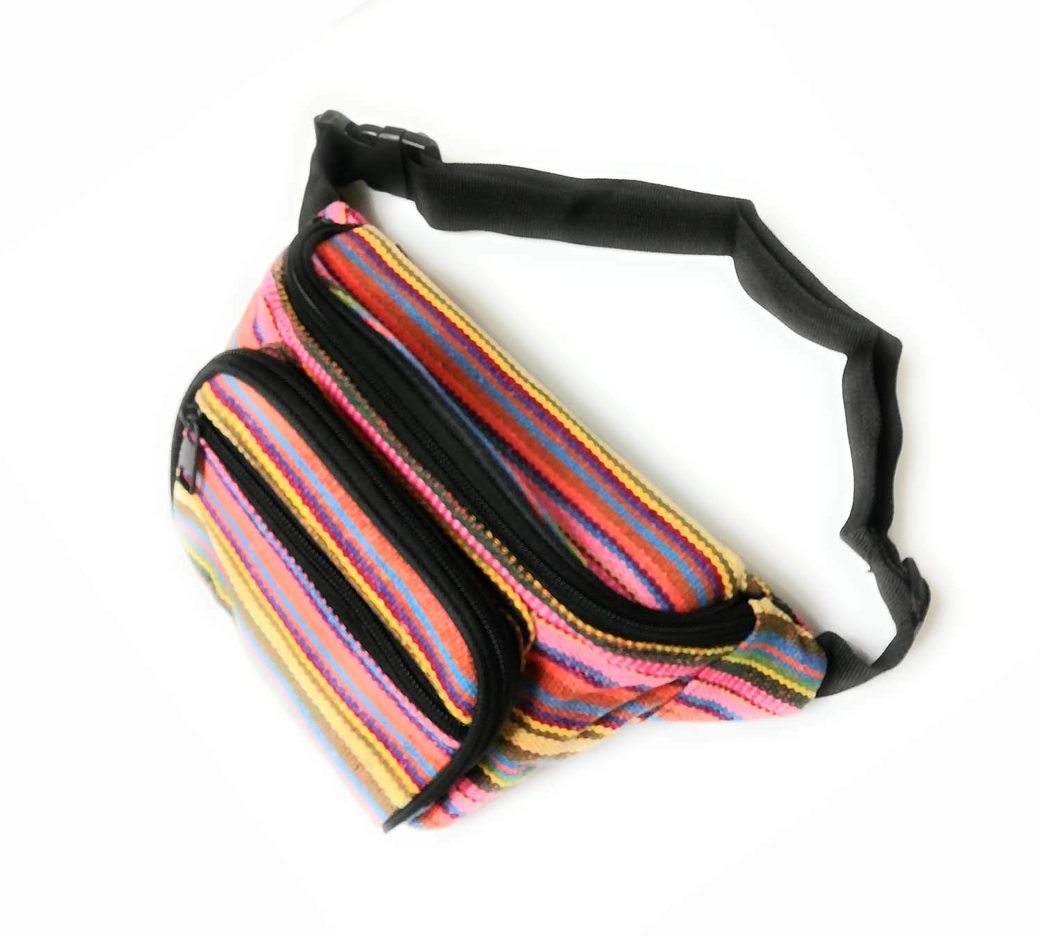 KGM Cool Geometric pattern bum bag waist bag Fanny pack Purple