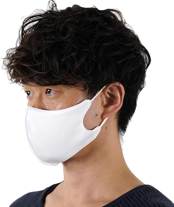 amazon co jp 秋冬 perma mask 白 パーママスク 洗える 抗菌防臭 マスク 男女兼用 ユニセックス 衛生的 肌に優しい ソフト uvカット white 服 ファッション小物