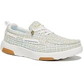 OrthoComfoot Women's Orthopedic Walking Shoes Slip On Loafers: Comfortable Orthotic Shoes with Arch Support for Flat Feet, Casual Plantar Fasciitis Deck Loafers for Heel and Foot Pain Relief