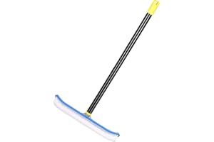 HOSKO 6FT Swimming Pool Brush, 17inch Heavy Duty Swimming Pool Brush Head, Suitable for Swimming Pool Wall Tile Floor Cleaning…