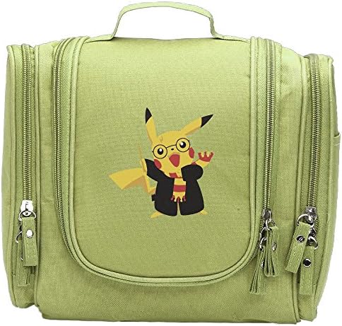 Women's Waterproof Travel Toiletry Bag Cosmetic Organizer Funny Pika Potter Makeup Pouch Toiletry Case Makeup Train Case