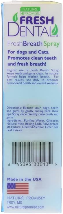 naturel promise fresh dental clean teeth gel for cats and dogs 118ml