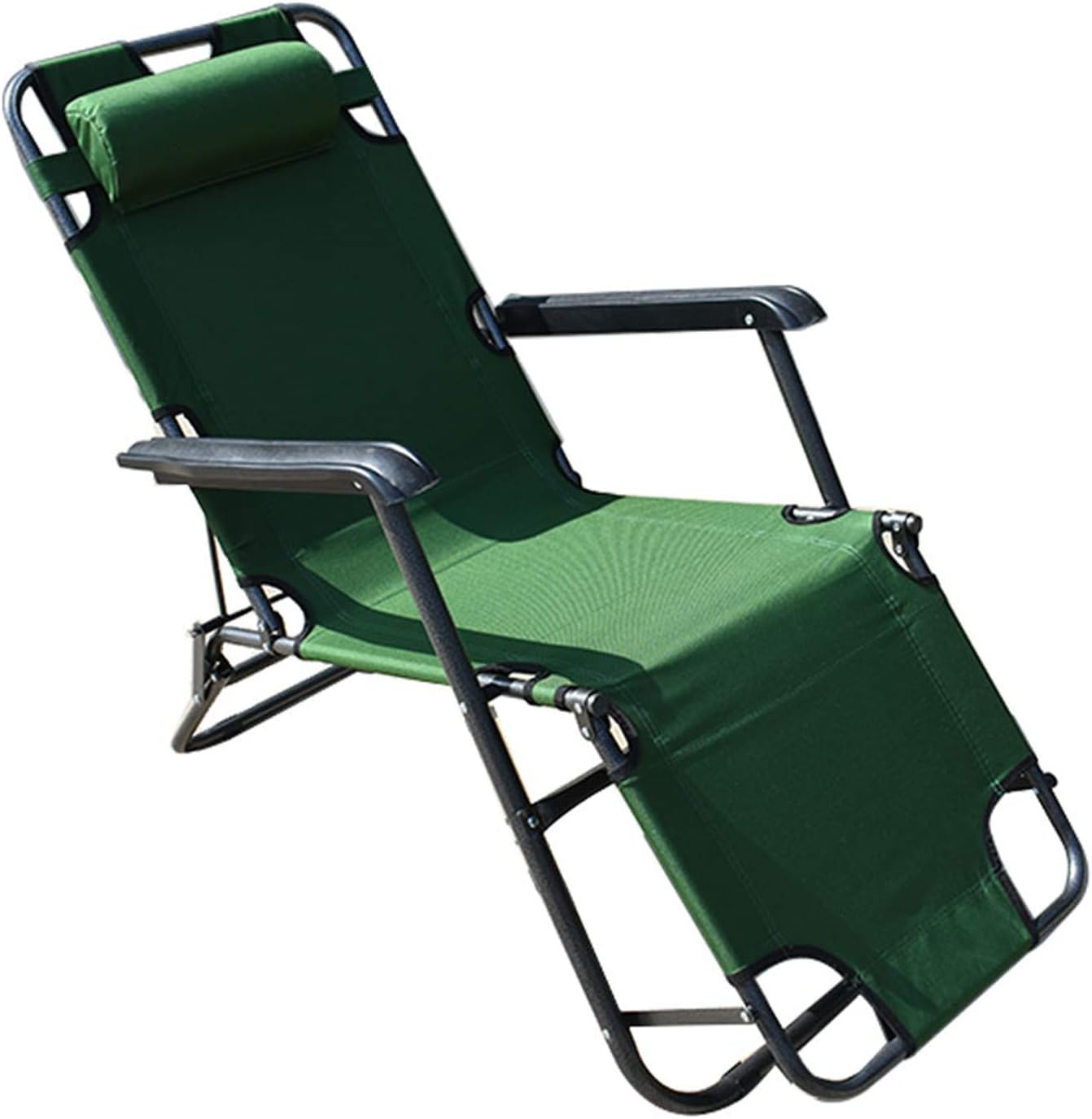 labworkauto Portable Lounge Chairs Folding Reclining Chairs Sun Patio Chaise Chair Pool Lawn (ArmyGreen) : Garden & Outdoor