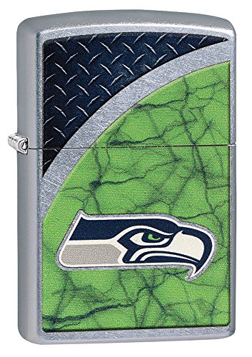 Zippo NFL Seattle Seahawks Street Chrome Pocket Lighter