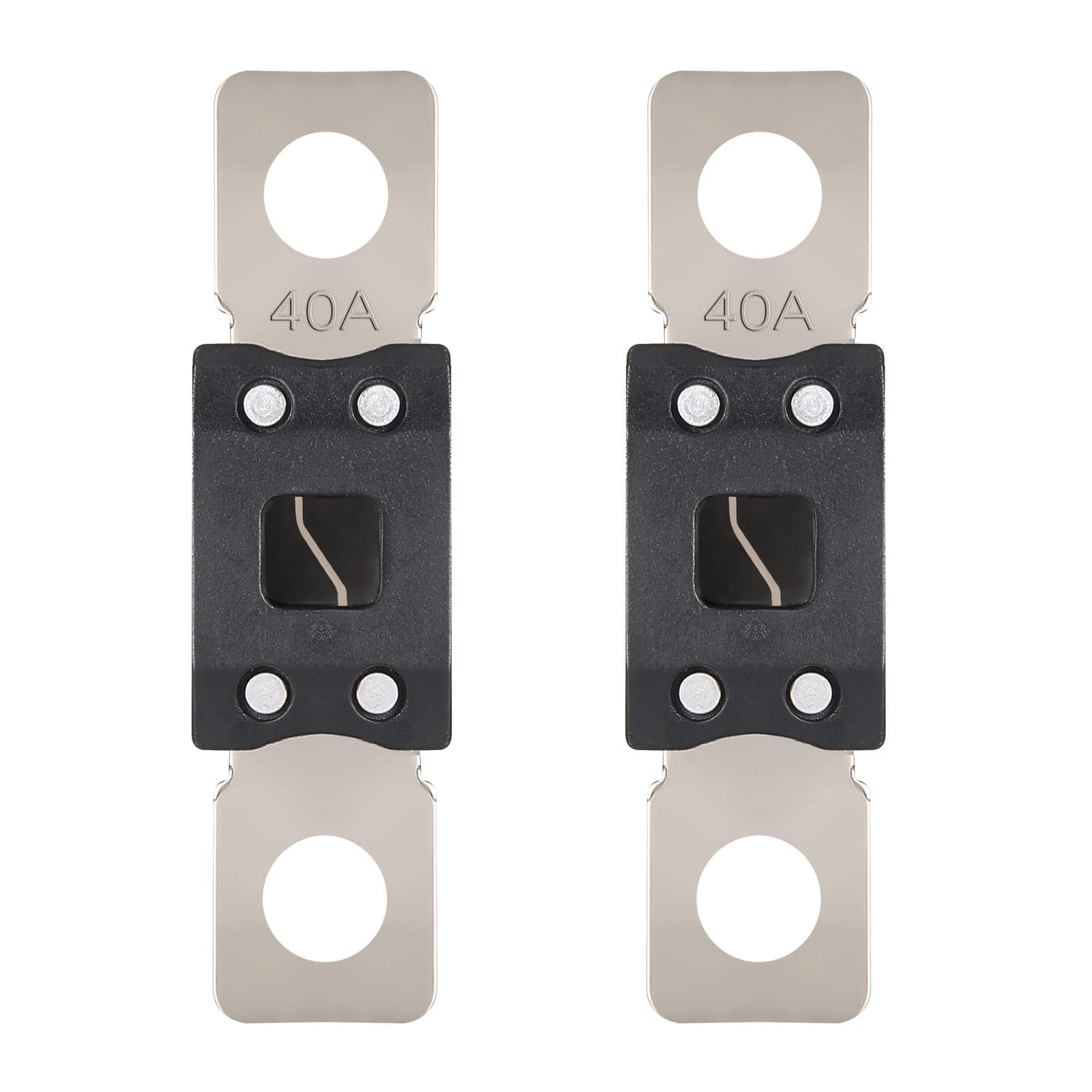 VEXUNGA Mega Fuse 40A MEGA/AMG/ANM Screw Fuse 40 Amp 40Amp High Current Strip Bolt-on Fuses for Cars (Pack of 2pcs)
